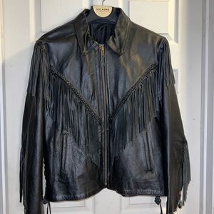 2x Lady’s Leather Jacket Awesome Bikers heavy.    Very nice really heave